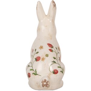 Clayre & Eef 6CE1960L Decorative Rabbit Beige Red 16x12x28 cm