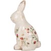 Clayre & Eef 6CE1960L Decorative Rabbit Beige Red 16x12x28 cm