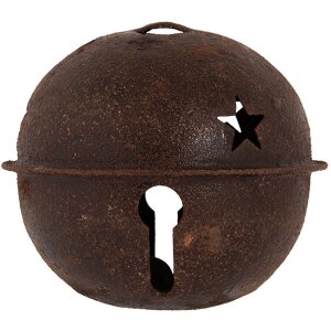 Clayre & Eef 6Y5728L Decoration Bell Brown Iron...