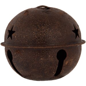 Clayre & Eef 6Y5728L Decoration Bell Brown Iron...