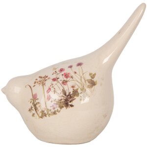 Clayre & Eef 6CE1954L Decoration Bird Beige Pink...