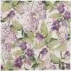 Clayre & Eef 73073 Paper Napkins 33x33 cm White Purple Floral Pattern (20)