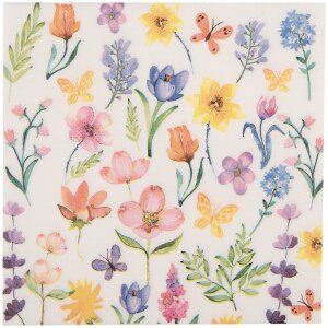 Clayre & Eef 73074 Paper Napkins Floral Pattern 33x33...