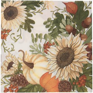 Clayre & Eef 73082 Paper napkins autumn motif 33x33...