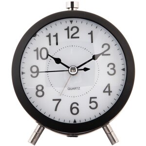 Clayre & Eef 6AC0033Z Alarm Clock Analogue Black...