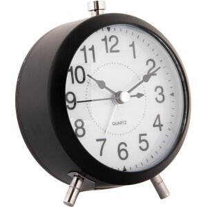 Clayre & Eef 6AC0033Z Alarm Clock Analogue Black...