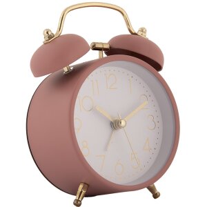 Clayre & Eef 6AC0034P Alarm Clock Analogue Pink...