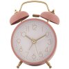 Clayre & Eef 6AC0034P Alarm Clock Analogue Pink 10x6x12 cm 1xAA