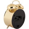 Clayre & Eef 6AC0035 Alarm Clock Analogue Gold-coloured 10x6x14 cm 1xAA