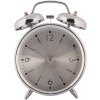 Clayre & Eef 6AC0036 Alarm clock analogue silver-coloured 10x6x14 cm 1xAA