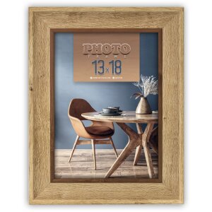 ZEP picture frame Arles wood look clear glass 10x15 cm to...