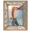 ZEP Wooden picture frame Martigny Vintage Brown Blue 13x18 cm 15x20 cm Shabby look