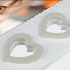 ZEP Wooden Photo Frame Merida Grey White Heart Design 10x15 cm 13x18 cm