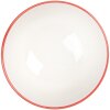 Clayre & Eef 6CEBO0073 Ceramic Bowl White Red Ø 9x5 cm 125 ml