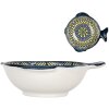 Clayre & Eef 6CEBO0075 Ceramic Bowl White Blue Yellow 15x14x5 cm 200 ml