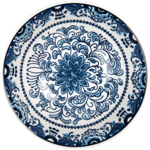 Clayre & Eef 6CEBO0166 Soup Bowl White Blue Ø...