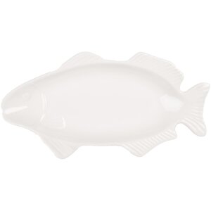 Clayre & Eef 6CEBO0171 Bowl Fish White 30x15x3 cm...