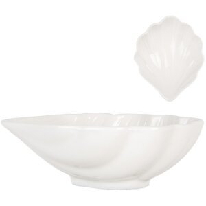 Clayre & Eef 6CEBO0176 Bowl White Ceramic 12x10x4 cm...