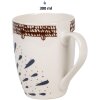 Clayre & Eef 6CEMU0167 Ceramic Mug White Brown 12x8x10 cm 300 ml Bohemien