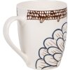 Clayre & Eef 6CEMU0169 Mug White Brown 12x8x10 cm 300 ml Boho style