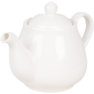 Clayre & Eef 6CETE0144 Teapot Ceramic White 800 ml...