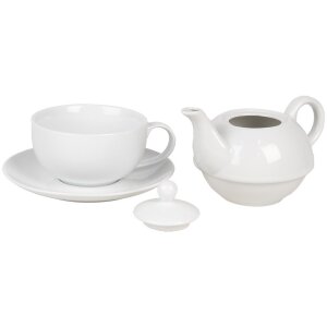 Clayre & Eef 6CETEFO0001 Tea-for-One Set White...