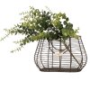 Clayre & Eef 6Y5712 Basket Brown Iron 25x16x17/28 cm