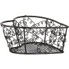 Clayre & Eef baskets set of 2 16x16x5 12x12x5 cm brown country style iron