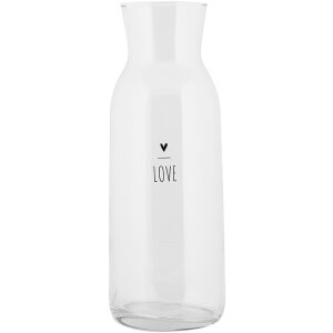 Clayre & Eef BHSGL0001 Carafe glass 1000 ml Ø...