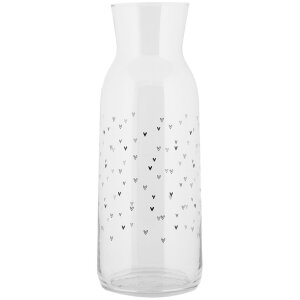 Clayre & Eef BHSGL0002 Carafe Heart Pattern Glass...