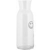 Clayre & Eef BHSGL0003 Carafe Glass Transparent Smiley 1000 ml Ø 9x25 cm