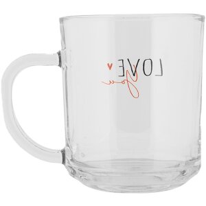 Clayre & Eef BHSGL0015 Tea glass Love You 200 ml...