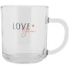 Clayre & Eef BHSGL0015 Tea glass Love You 200 ml 11x8x9 cm High quality glass