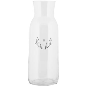 Clayre & Eef NWVGL0001 Carafe deer motif glass 1000...