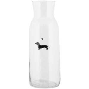 Clayre & Eef PWSGL0002 Carafe Glass Ø 9x25 cm...