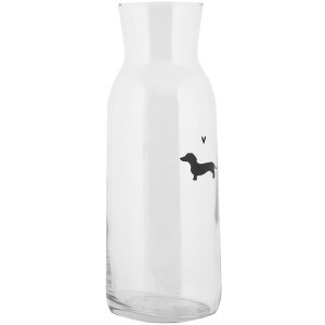 Clayre & Eef PWSGL0002 Carafe Glass Ø 9x25 cm...