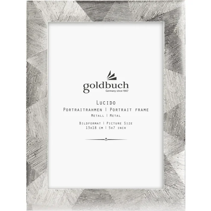 Goldbuch picture frame Lucido metal silver portrait frame 10x15 13x18 cm