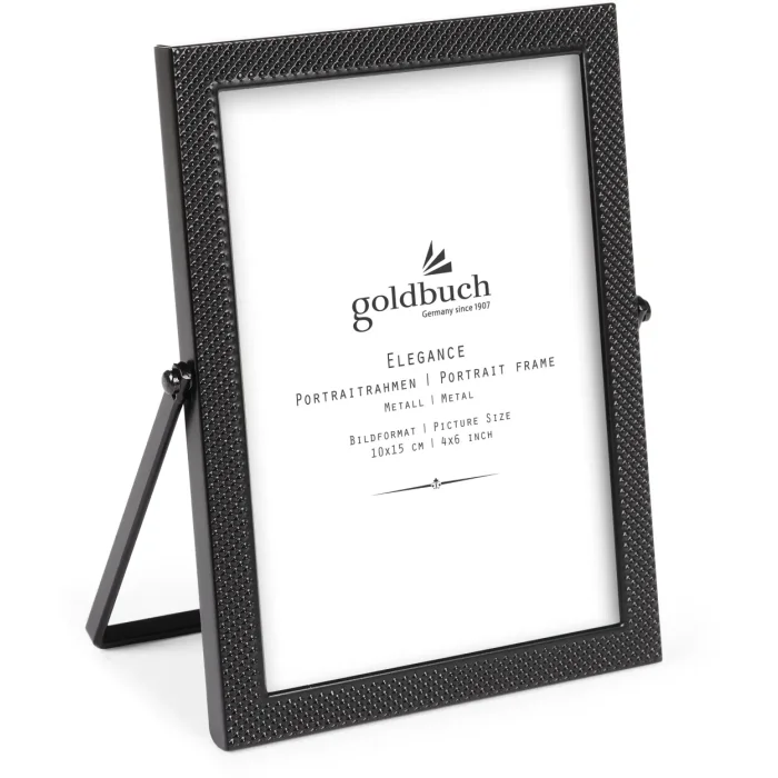 Goldbuch picture frame Elegance Black metal frame 10x15 cm 13x18 cm portrait format