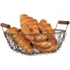 Clayre & Eef 6Y5716 Basket set of 3 iron brown Ø 27/24/21 cm country style