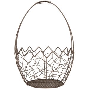 Clayre & Eef 6Y5717 Basket Set 3 Brown Iron Country...