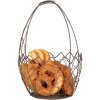 Clayre & Eef 6Y5717 Basket Set 3 Brown Iron Country Style Ø 28x17/37 cm