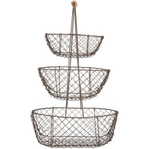 Clayre & Eef 6Y5722 Storage Basket Iron Black...