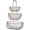 Clayre & Eef 6Y5722 Storage Basket Iron Black 30x22x50 cm