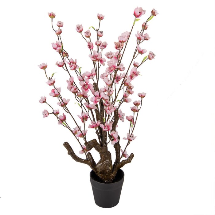 Clayre & Eef 6PL0372 Decorative Tree Pink 18x18x70 cm Plastic