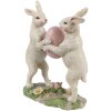 Clayre & Eef 6PR4390 Decorative Rabbit Beige Pink 11x5x13 cm Polyresin