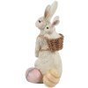 Clayre & Eef 6PR4397 Decorative Rabbit Beige Pink Polyresin 10x9x16 cm