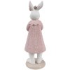 Clayre & Eef 6PR4411 Decorative Rabbit White Pink 8x8x23 cm Polyresin