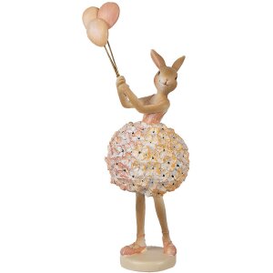 Clayre & Eef 6PR4417 Decorative Rabbit Beige Pink...