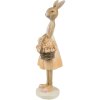 Clayre & Eef 6PR4419 Decorative Rabbit Beige Pink 9x6x21 cm Polyresin