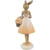 Clayre & Eef 6PR4419 Decorative Rabbit Beige Pink 9x6x21 cm Polyresin